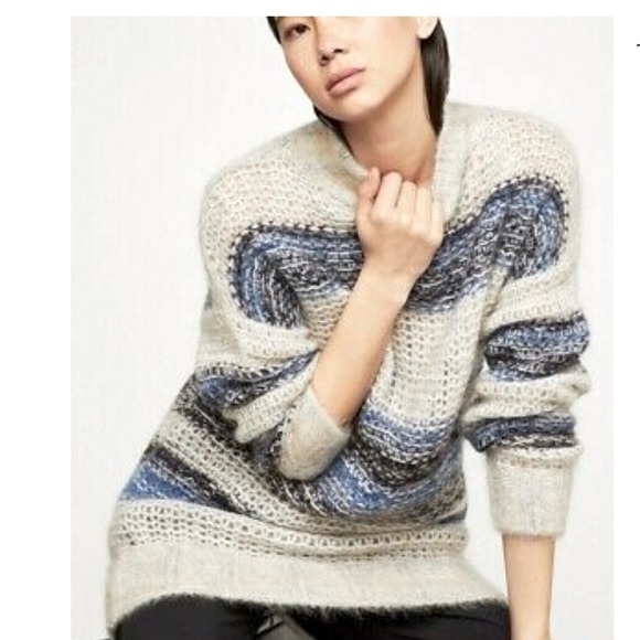 BCBGMaxAzria Cerulean Striped Mohair Tunic - Picture 2 of 16